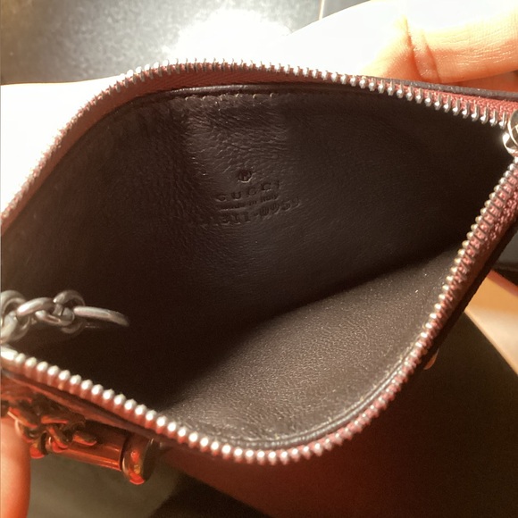 Gucci GG Supreme Monogram Blooms Key Zip Card Case Pouch - Picture 6 of 8